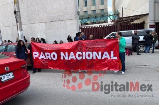 Este 3 de octubre, los manifestantes realizaron una cadena humana en las instalaciones del PJF en Toluca