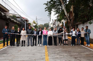 La presidenta municipal informó que dicha repavimentación con concreto hidráulico, se llevó a cabo en una superficie de mil 322 metros cuadrados.