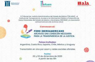 Foro iberoamericano: “Archivos: una condición necesaria para la transparencia de la justicia”