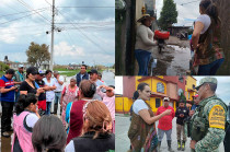 Video: Erika Olea atiende a familias afectadas por inundaciones en San Pedro Tlaltizapán, en Tianguistenco