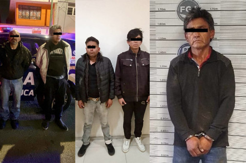 Los cinco detenidos fueron puestos a disposición de la autoridad ministerial, que determinará su situación jurídica.