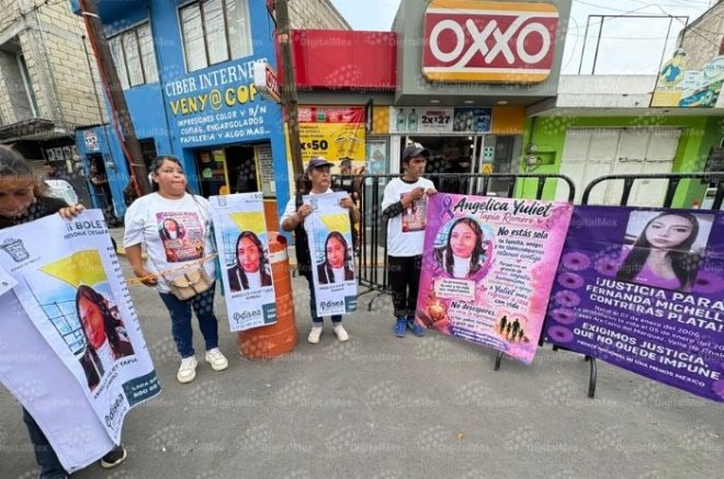 Familiares y manifestantes exigieron justicia por Angélica “Angy” Tapia y el esclarecimiento de su muerte en Tlalmanalco.