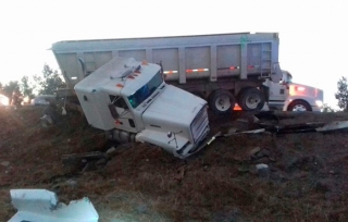 Otro accidente de góndola con material del nuevo aeropuerto en Texcoco