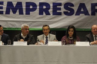 los titulares de las Secretarías de Seguridad del Estado de México (SSEM) y de Desarrollo Económico (SEDECO), se reunieron con aproximadamente 300 agremiados a la Asociación de Empresarios y Ciudadanos de México (ASECEM).