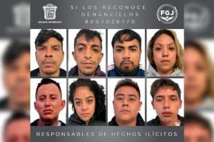 Los detenidos fueron ingresados al Centro Penitenciario y de Reinserción Social de Santiaguito en Almoloya de Juárez.