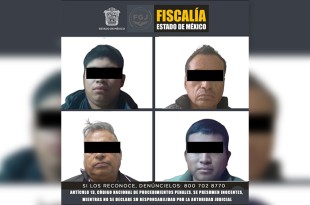 Estas cuatro personas fueron detenidas el pasado 2 de noviembre por elementos de la Dirección de Seguridad Pública y Tránsito Municipal de Nezahualcóyotl.