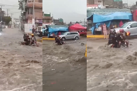 Personas que se encontraban en el lugar captaron el momento del arrastre y cómo se pusieron a salvo.