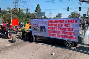 Sin acuerdos en mesa de diálogo, sindicalistas de Ecatepec preparan marcha hacia el Congreso