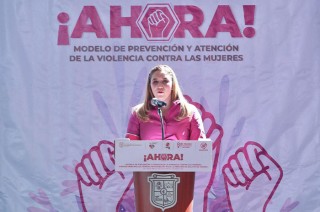 El Modelo AHORA es una nueva forma de prevenir y atender la violencia contra las mujeres, para que ninguna sea víctima de feminicidio: Ana Muñiz Neyra.