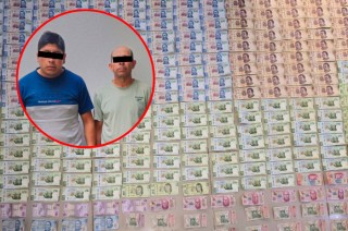 Se encontraron 83 mil 900 pesos, 20 bolsas con cocaína y tres celulares.