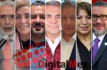 Víctor Quiroz, Olga Soto, David Tapia, Fernando Vilchis, Higinio Martínez, Delfina Gómez, Horacio Duarte,