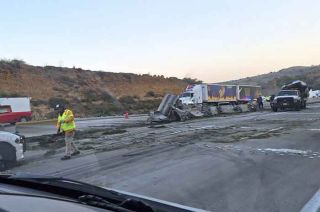 El accidente se registró durante la madrugada, en el kilómetro 41+500.