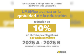 Desde 2009, no se ha incrementado el costo de las colegiaturas y de los créditos académicos.