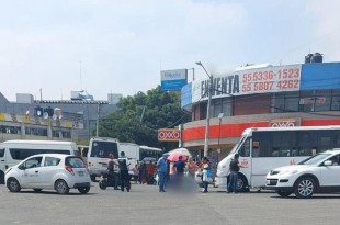 Aparentemente, el chofer intentó rebasar a otro vehículo y no se percató de la mujer que trataba de cruzar la calle.