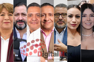 Delfina Gómez, Paco Vázquez, Ricardo Moreno, Héctor Macedo, Horacio Duarte, Ruth Salinas, Emma Álvarez