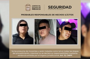 Eduardo “N”, de 20 años, Galilea “N”, de 22 años, y Eduardo “N”, de 23 años