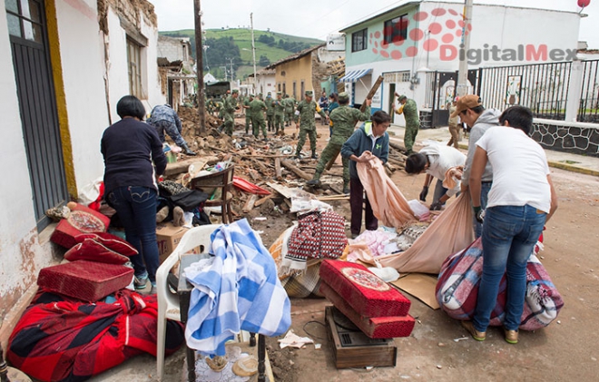 Demolidas 45 viviendas en Joquicingo tras el sismo