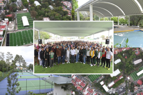 Raciel Pérez entrega la obra en el Deportivo Tlalnepantla
