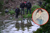 Elementos de emergencia realizan inmersiones en la Presa Los Cuartos durante la búsqueda de Kimberly Moya