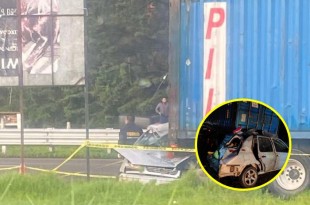 Las autoridades que arribaron al lugar presumen que el conductor del Jetta no se percató de la presencia del tráiler, lo que provocó el fatal impacto.