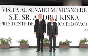 Senado recibe al presidente de Eslovaquia Andrej Kiska