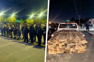 Se inspeccionaron tres aserraderos en donde localizaron máquinas de torre de aserrío, 313 piezas de madera, motores trifásicos y un carro parte piezas.