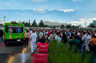 Un tanque estacionario de gas LP de 300 kilogramos, ubicado en la azotea del hospital, presentó sobrepresión y obligó al desalojo preventivo de pacientes, familiares y trabajadores.