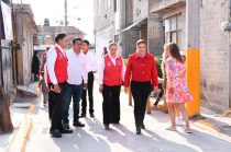 La obra incluyó mejoras en el andador y drenaje, además de acciones de seguridad con 32 cámaras y conexión de 453 establecimientos al sistema C4.