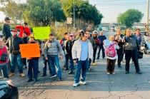 Los inconformes se apostaron a la altura de Río de los Remedios.