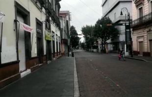 #Video: Centro histórico de #Toluca &quot;calla&quot; ante contingencia