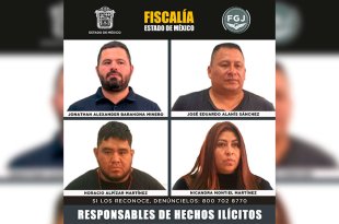 José Eduardo Alanís Sánchez, Jonathan Alexander Barahona Minero, Nicandra Montiel Martínez y Horacio Alpízar Martínez fueron sentenciados a 50 años de prisión por secuestro exprés con fines de robo en Cuautitlán Izcalli.