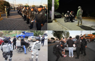 En estas acciones fueron aseguradas mil 170 armas, 39 mil 820 litros de hidrocarburo, más de 175 kilos de drogas y un millón 572 mil 212 pesos en efectivo.