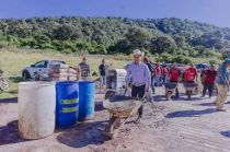 Carlos González Berra concluye proyectos esenciales para comunidades en Temascaltepec este fin de semana.