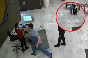 Video de la agresión a una recepcionista en un hotel de Cuajimalpa.