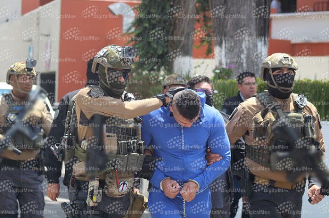 David “N”, alias “El Deivid” y/o “El Chino”, fue llevado desde instalaciones de la Fiscalía mexiquense al penal