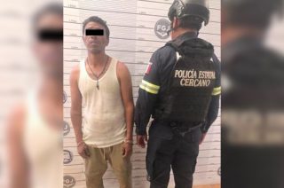 El detenido fue trasladado al Ministerio Público tras ser sorprendido con presunta droga en San José el Cuartel.
