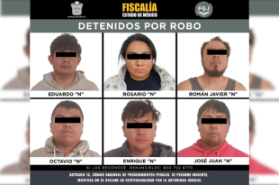 Seis personas fueron detenidas por policías municipales de Ocoyoacac tras ser señaladas por su probable participación en el intento de robo dentro del predio
