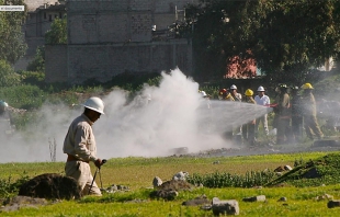 Huachicoleros provocan fuga de gas en Santo Tomás Chiconautla, Ecatepec