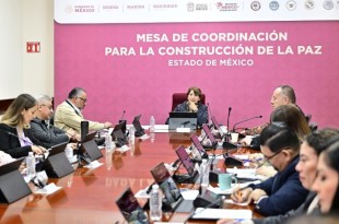 La gobernadora presidió la Mesa de Coordinación para la Construcción de la Paz. 