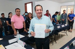 Recibió constancia de mayoría al alcanzar 8 mil 898 votos