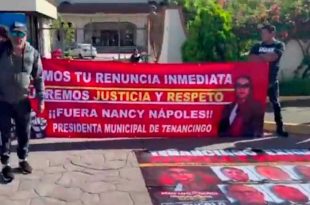Habitantes se manifestaron durante la audiencia de la alcaldesa de Tenancingo, investigada por un presunto secuestro simulado y mal manejo de recursos.