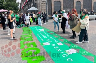 Las feministas destacaron que 14 estados de México ya han aprobado la interrupción legal del embarazo