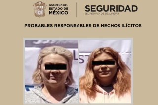 Tras los hechos, los oficiales aprehendieron a Claudia “N” de 51 años y María “N” de 21 años de edad.