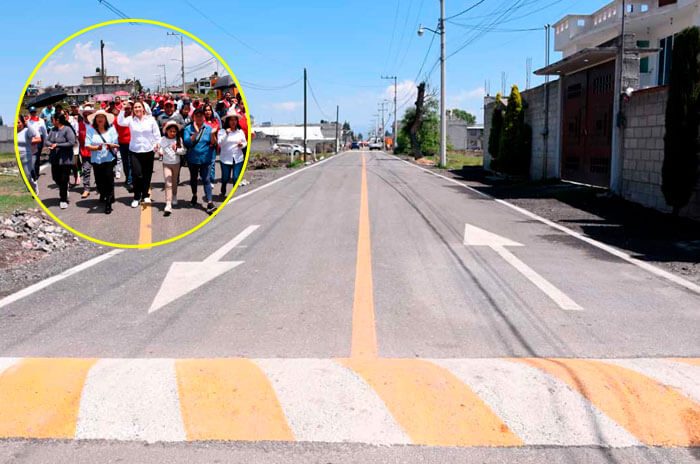 El gobierno municipal encabezado por Ana Muñiz Neyra recorrió la calle Carlos Hank González, recientemente rehabilitada como parte de obras de infraestructura urbana.