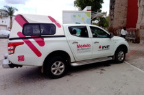 Módulo de Atención Ciudadana Itinerante del INE brinda servicio para el trámite de la credencial para votar