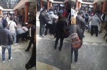 #Video: Zafarrancho entre inspectores y manifestantes en Los Portales de #Toluca