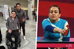 Víctor Reyes y Edith Sigala luchan en el Torneo Mundial en Tailandia representando a México en paratenis de mesa.