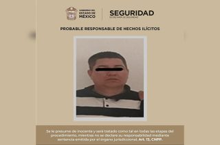 El hombre, identificado como Diego “N”, fue detenido en Calimaya tras presuntamente amenazar a un comerciante con quemar su negocio si no pagaba un supuesto préstamo.