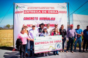 Andri Correa entrega obra vial en San Jerónimo Zacapexco, en #VillaDelCarbón