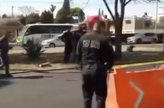 Elementos de la Policía Municipal de Texcoco abanderaron el área